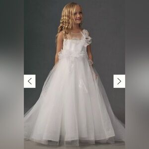 Anthropologie White Formal Kids Dress